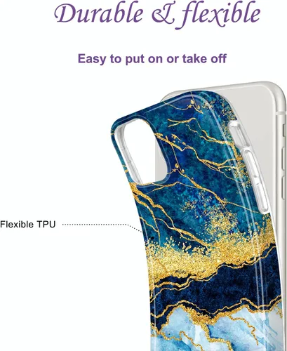 Miniatura 5 de Funda para iPhone 11 con purpurina dorada, delgada, a prueba de golpes, flexible, funda de TPU de silicona suave para iPhone 11 de 6.1 pulgadas
