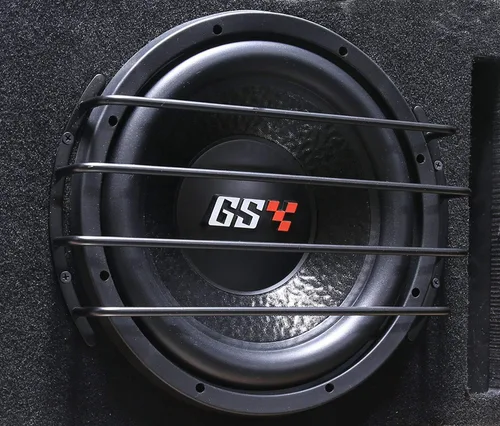 Miniatura 2 de GS Power Rejilla de barra de 12 pulgadas para subwoofer y altavoz en acabado cromado plateado o negro mate (1 pieza), disponible en 8 y 10