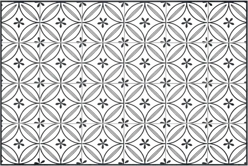 Carolina Creekhouse Alfombra de vinilo Grace 042264UH | Tapete de vinilo para piso, decorativo, vintage, impermeable, ecológico, antideslizante, Gris