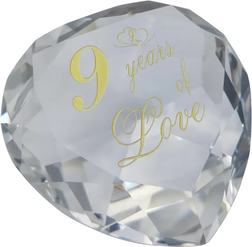 Miniatura 17 de Regalos de cristal de aniversario de 1 año para ella y él, primera boda para marido, esposa, novio o novia, regalo de aniversario de un año