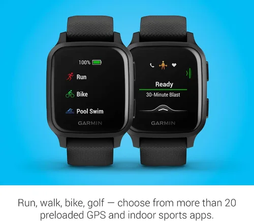 Miniatura 5 de Garmin Venu Sq Music - Reloj inteligente con GPS y pantalla táctil brillante, cuenta con música y hasta 6 días de duración de la batería