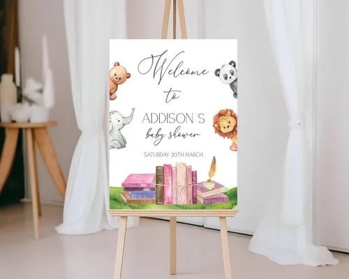 Miniatura 13 de Letrero de bienvenida para baby shower, letrero de bienvenida para baby shower, letrero de bienvenida personalizado para baby shower, letrero