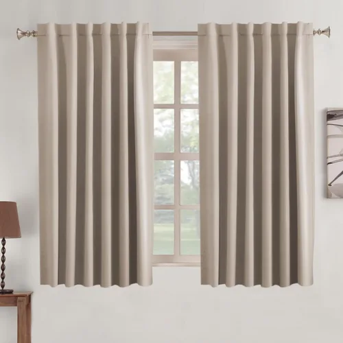 Miniatura 74 de Turquoize Cortinas Opacas para Tratamiento de Ventana con Trabillas Traseras para Sala de Estar/Dormitorio, Tratamientos de Ventana con Aislamiento