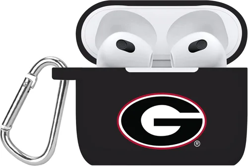 AFFINITY BANDS Georgia Bulldogs - Funda de silicona compatible con Apple AirPods Generation 3 (negro)