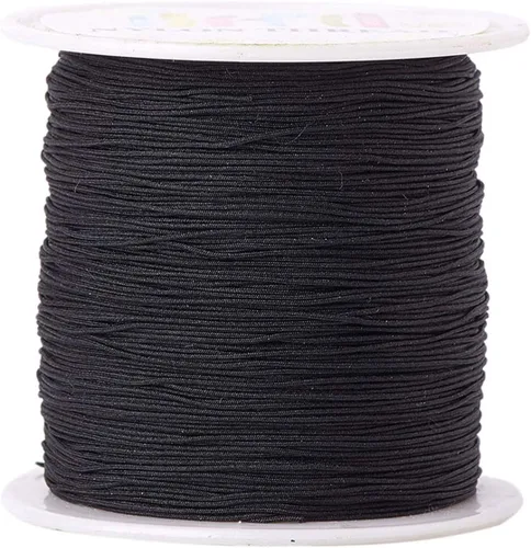 Pandahall - Cordón de nailon trenzado de 0.020 in, cuerda de nailon trenzado de 150 yardas con carrete de plástico para manualidades y fabricación