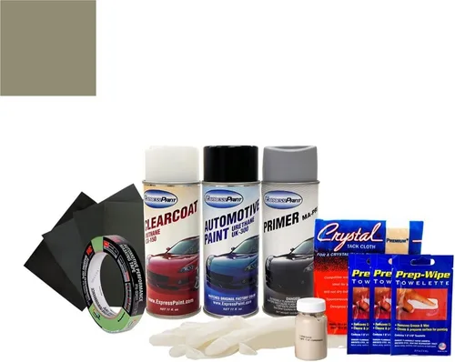 Miniatura 3 de Aerosol para pintura de retoque automotriz Mazda Miata, color beige metálico 11F, paquete todo incluido