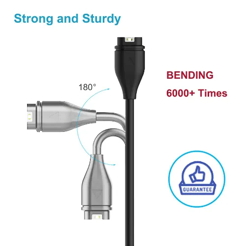 Miniatura 3 de Cargador para Garmin Instinct 3/2/2S/2X, cable de carga USB para reloj inteligente Garmin Instinct Series - 100cm/3.3ft