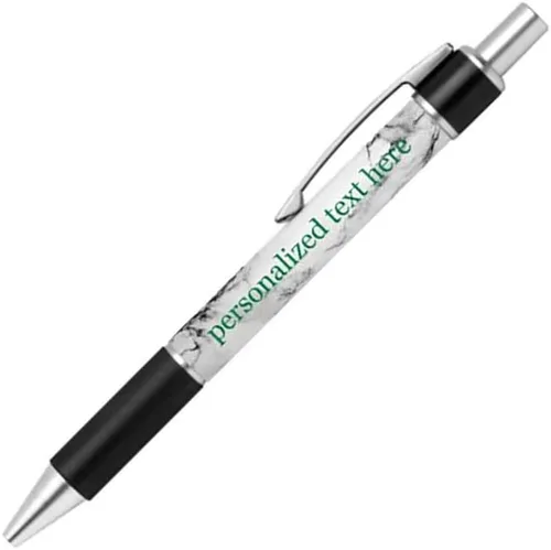 Miniatura 28 de Bolígrafo personalizado – Nombre o mensaje personalizado – Colores o impresiones – Regalo de papelería, suministros para la escuela de negocios