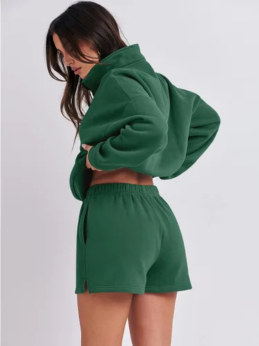 Miniatura 4 de ANRABESS Conjunto de dos piezas para mujer, conjunto de manga larga para gimnasio, ropa de moda de primavera 2024