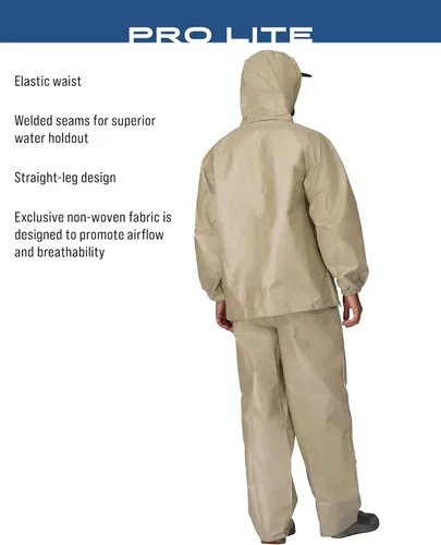 Miniatura 3 de FROGG TOGGS Traje de lluvia Pro Lite para hombre, impermeable, transpirable, protección confiable contra la intemperie húmeda