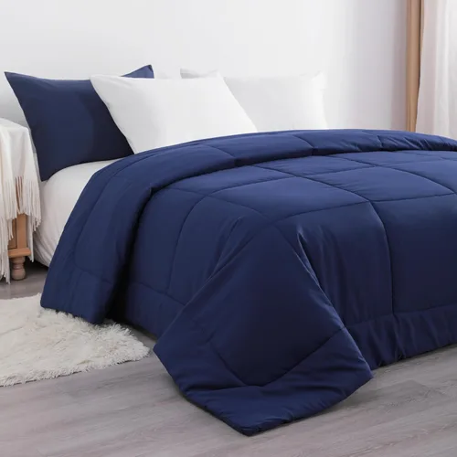 Miniatura 2 de NTBAY Edredón tamaño King, relleno de edredón alternativo al plumón, ropa de cama acolchada para todas las estaciones con pestañas en las esquinas