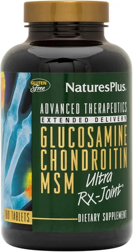 NaturesPlus Ultra Rx-Joint - 180 tabletas - Apoya la función saludable de las articulaciones - con glucosamina, condroitina y MSM - Sin gluten - 60