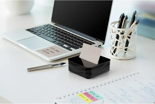 Miniatura 11 de Dispensador de Notas Post-it Moderno Negro El Paquete Incluye Dispensador y 3 Blocs de Notas Adhesivas Pop-up Super Sticky 2X El Poder de Adherencia