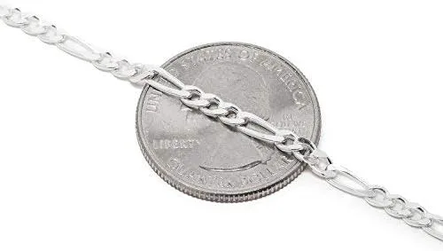 Miniatura 3 de Cadena de plata de ley 9253mm figarobroche con forma de pinza. 1636 pulgadas