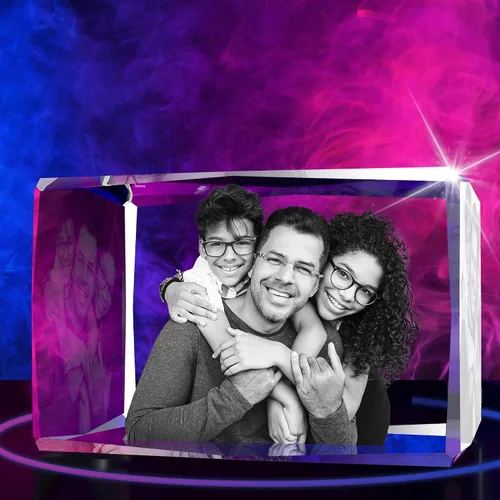 Miniatura 9 de Regalos personalizados con fotos de cristal 3D para ella, esposa, mamá, papá, mujeres, hombres, parejas, regalos personalizados con imágenes