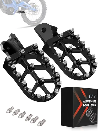 JFG RACING Estriberas de aluminio CNC 7075 para Surron Light Bee X y S/E Ride Pro S SS SR/CRF150F CRF230F 03-19/CRF250F 19-24/XR150L 15-24/KDX200