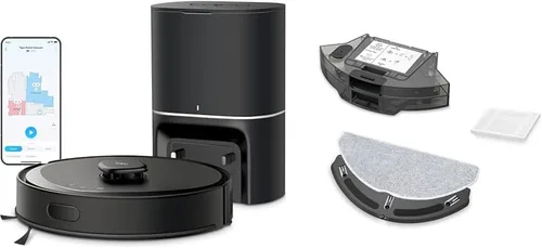 Miniatura 14 de Tapo - Aspiradora y fregona robot con navegación inteligente LiDAR, 5300 Pa máx, tasa de recolección de polvo del 97%+, limpieza personalizable