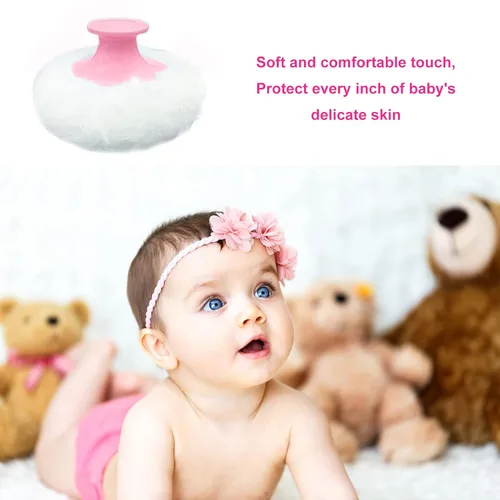 Miniatura 2 de Soplo de polvo corporal para polvo de polvo, soplo de polvo para mujer para baño y viajes (rosa)