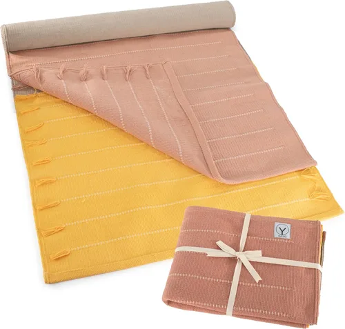 Miniatura 6 de Y O Gayo Tapete de Yoga Orgánico Hecho a Mano fabricado con 100% Algodón Orgánico Tapete de Yoga - Alfombra de Yoga Natural para Ejercicio