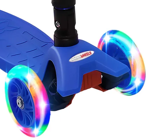 Miniatura 3 de ChromeWheels Patinetes Plegables para Niños, Patinete Deluxe con 4 Alturas Ajustables, Límite de Peso 132 libras, 3 Ruedas, Inclínate para Dirigir #