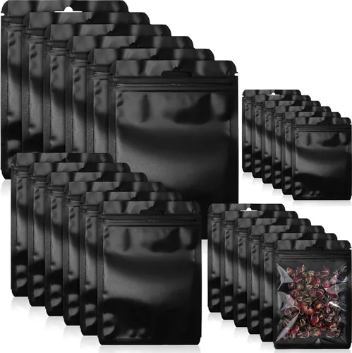 Zonon 120 bolsas resellables para pequeñas empresas de 3 x 4 pulgadas, 4 x 6 pulgadas, 5 x 8 pulgadas, 6 x 9 pulgadas, bolsa sellable con
