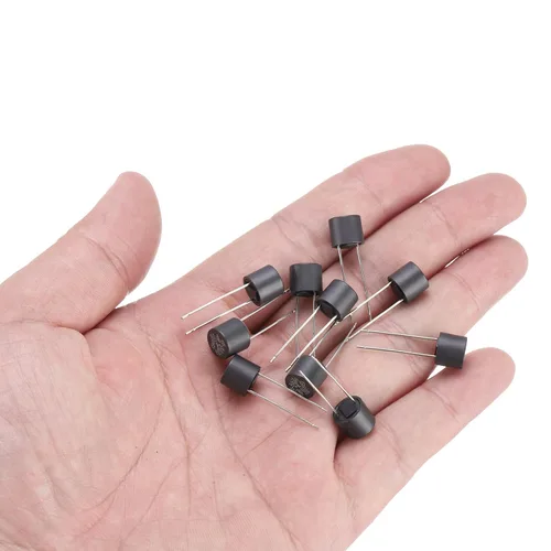 Miniatura 4 de uxcell 10 Uds. cilíndrico DIP montado en miniatura redondo lento micro fusible para piezas electrónicas PCB LCD reparación, T250mA 250mA 250V, negro