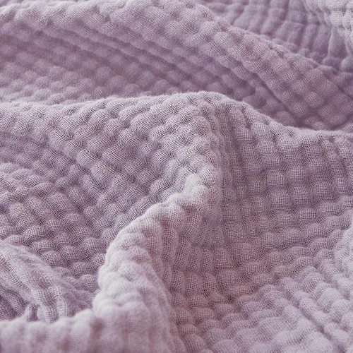 Miniatura 15 de EMME - Manta de algodón tamaño queen, suave y grande, de muselina, de 90 x 90 pulgadas, ligera y transpirable, de gasa blanca, para todas