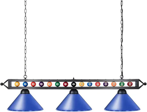 Miniatura 13 de Wellmet Luz de mesa de billar de 59 pulgadas, 3 luces colgantes para mesa de billar, luces de billar ajustables para mesa de billar de 7 pies, 8