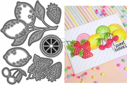 Miniatura 15 de DzIxY Bonitos pétalos de granada troqueles de corte de metal para kit de fabricación de tarjetas, troqueles de papel en relieve, plantillas para 20