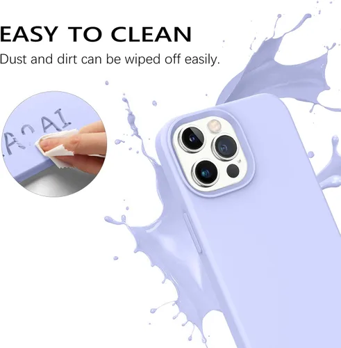 Miniatura 302 de GUAGUA Funda compatible con iPhone 17 Pro Max de 6.9 pulgadas, silicona líquida, goma de gel suave, delgada, forro de microfibra delgada