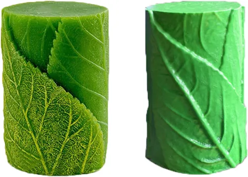 Miniatura 3 de Molde de vela de hoja de árbol, molde de jabón de arcilla de silicona, para hacer cera de soja, velas de cera de abejas, arte hecho a mano
