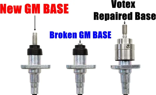 Miniatura 2 de Votex - Hecho en EE. UU. - Kit de reparación de base de mástil de antena de acero inoxidable, compatible con Chevrolet Silverado 1500 2500 3500