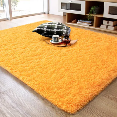 Miniatura 23 de Ompaa Alfombra esponjosa, alfombra mullida súper suave para dormitorio, sala de estar, alfombra grande de felpa de 6 x 9 pies, alfombra de pelo