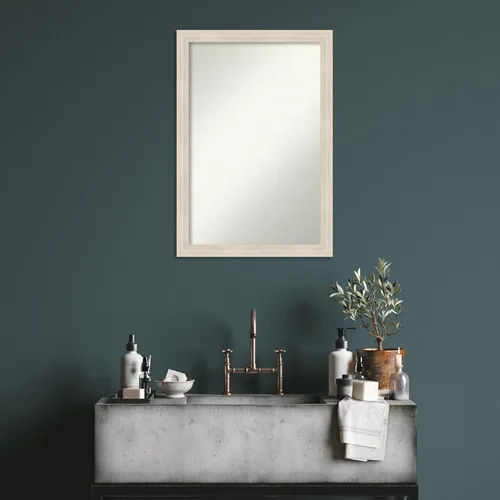 Miniatura 122 de Amanti Art Espejo personalizado, espejo estrecho de baño de oro blanco, espejo de pared o espejo de tocador de baño sobre el fregadero