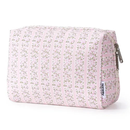 Bolsa de cosméticos Narwey linda bolsa de maquillaje bolsa de viaje bolsa de maquillaje con cierre de cremallera para mujeres y niñas YA-capullos de