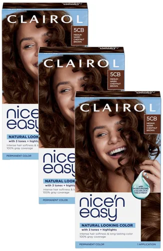 Miniatura 59 de Clairol Nice'n Easy - Tinte permanente para el cabello, 1 color negro más negro, paquete de 1 unidad 1 negro más negro
