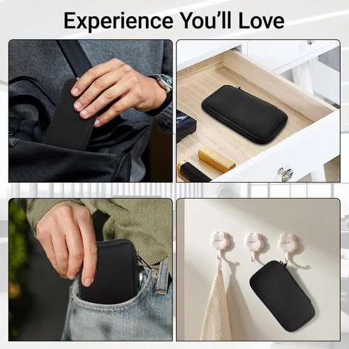 Miniatura 4 de Estuche para Unidad Flash USB de Material Suave, Estuche Soporte para Unidad Thumb, Organizador de Soporte para Unidad USB, Bolsa Portátil