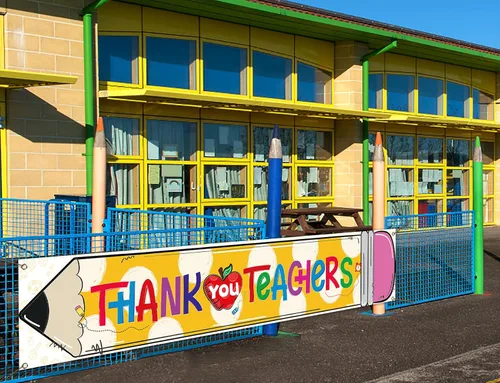 Miniatura 2 de Nepnuser Cartel de agradecimiento a los maestros para la semana de agradecimiento a los profesores, decoración de fiesta, escuela, aula, grande
