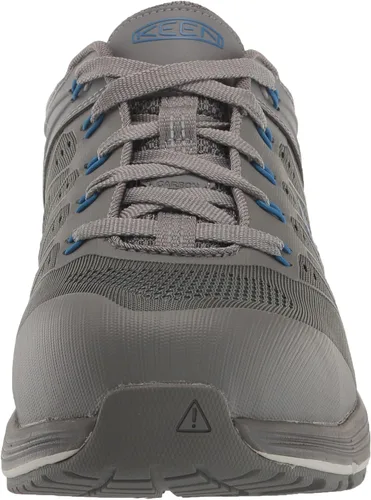 Miniatura 2 de KEEN Utility Zapatillas de trabajo industriales Vista Energy de baja altura con punta compuesta para hombre, Steel GreyBaleine Blue, 9