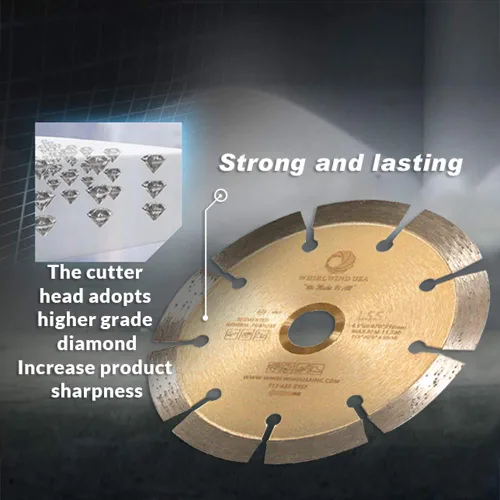 Miniatura 6 de LSS Hojas de Sierra Eléctrica de Diamante Segmentadas de 6 Pulgadas para Corte Seco o Húmedo de Uso General para Concreto Piedra Ladrillo