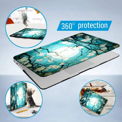 Miniatura 3 de iCasso Funda para MacBook Air de 13 pulgadas (versión anterior 2010-2017), carcasa protectora rígida de plástico y cubierta de teclado solo