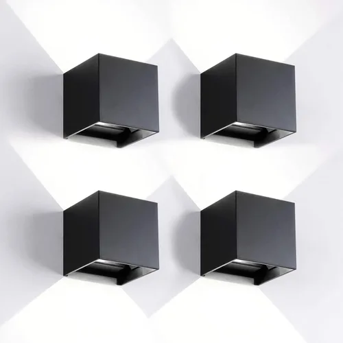 Miniatura 20 de 2 piezas de luces de pared G9 para exterior/interior, apliques de pared con luces hacia arriba y abajo, IP65 impermeables, iluminación moderna