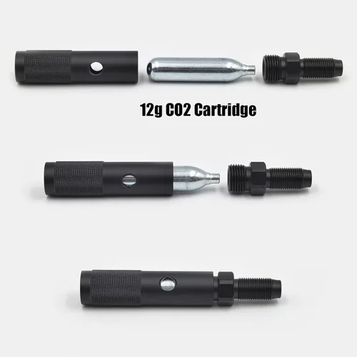 Miniatura 7 de Adaptador de carga rápida de cilindro pequeño cartucho de CO2 de 0.42 oz para agua de soda de Paintball PCP Airsoft M16*1.5