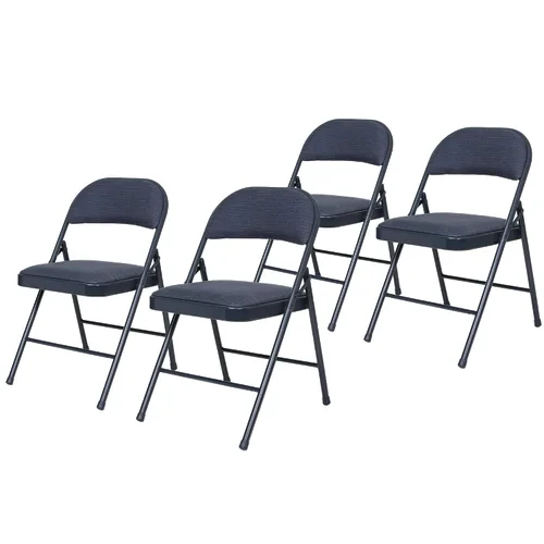 Miniatura 15 de OEF Furnishings OEF970 Series - Sillas plegables acolchadas de tela de alta calidad, asiento y respaldo acolchados cómodos para salas