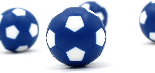 Miniatura 2 de BQSPT - Juego de 14 pelotas de fútbol de repuesto para mesa de futbolín, mini pelota colorida de 1.41 pulgadas (14 unidades)
