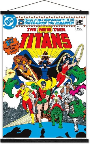 Miniatura 8 de Trends International DC Comics - Póster de pared #1 de Teen Titans - The New Teen Titans, 14.725 x 22.375 pulgadas, versión enmarcada de madera