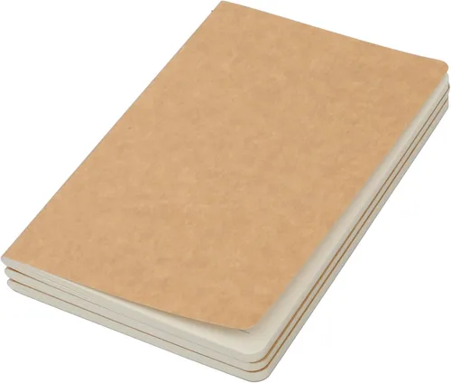 Miniatura 2 de TWONE Paquete de 3 cuadernos de viaje para viajeros o escuela, tapa blanda marrón kraft, 5.5 x 8.25 pulgadas, 120 páginas en blanco con 60 hojas