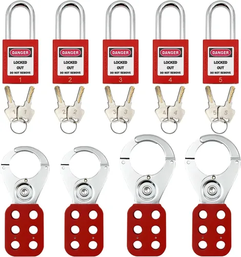 Miniatura 2 de Kit de etiquetado de bloqueo - Bloqueo de circuito con abrazadera, abrazaderas de bloqueo de grupo, etiqueta de bloqueo, cortacircuitos universal
