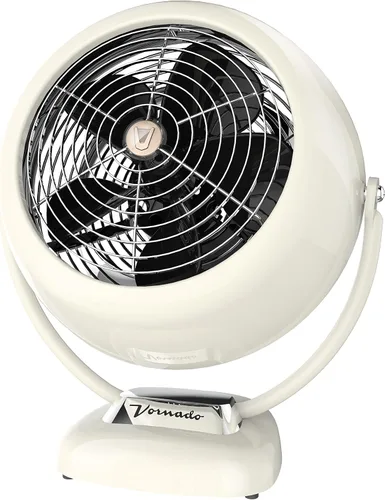 Vornado VFAN™ Sr. Ventilador vintage, gran circulador de aire de metal retro para refrigeración y decoración, 3 velocidades, inclinación ajustable,