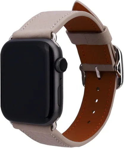 Miniatura 4 de Correa italiana de cuero genuino compatible con Apple Watch Series 987654321SE de 1.772 in, 1.732 in, 1.654 in, 1.614 in, 1.575 in, 1.496 in